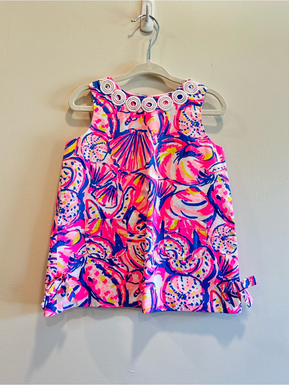 Lilly Pulitzer Baby Girl Pink Seashell Shift Dress with bloomers 18-24 months